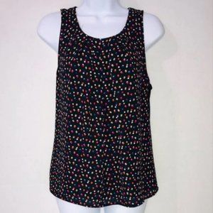 Elle Polka Dot Tank Black
